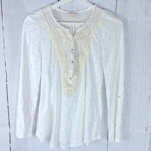 Anthropologie Meadow Rue Chennai Henley Top
